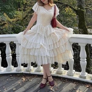 JessaKae Mia Dress in Champagne - Medium